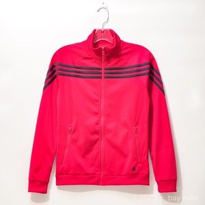 Adidas Performance Zip Jacket, Pink and Black, New